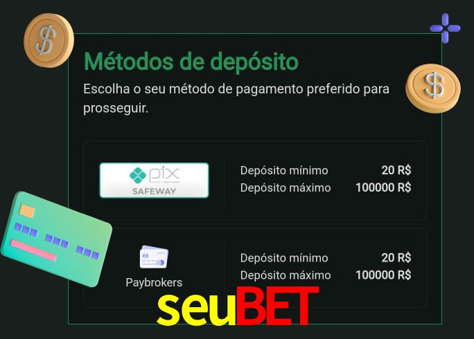 O cassino seubet oferece uma grande variedade de métodos de pagamento